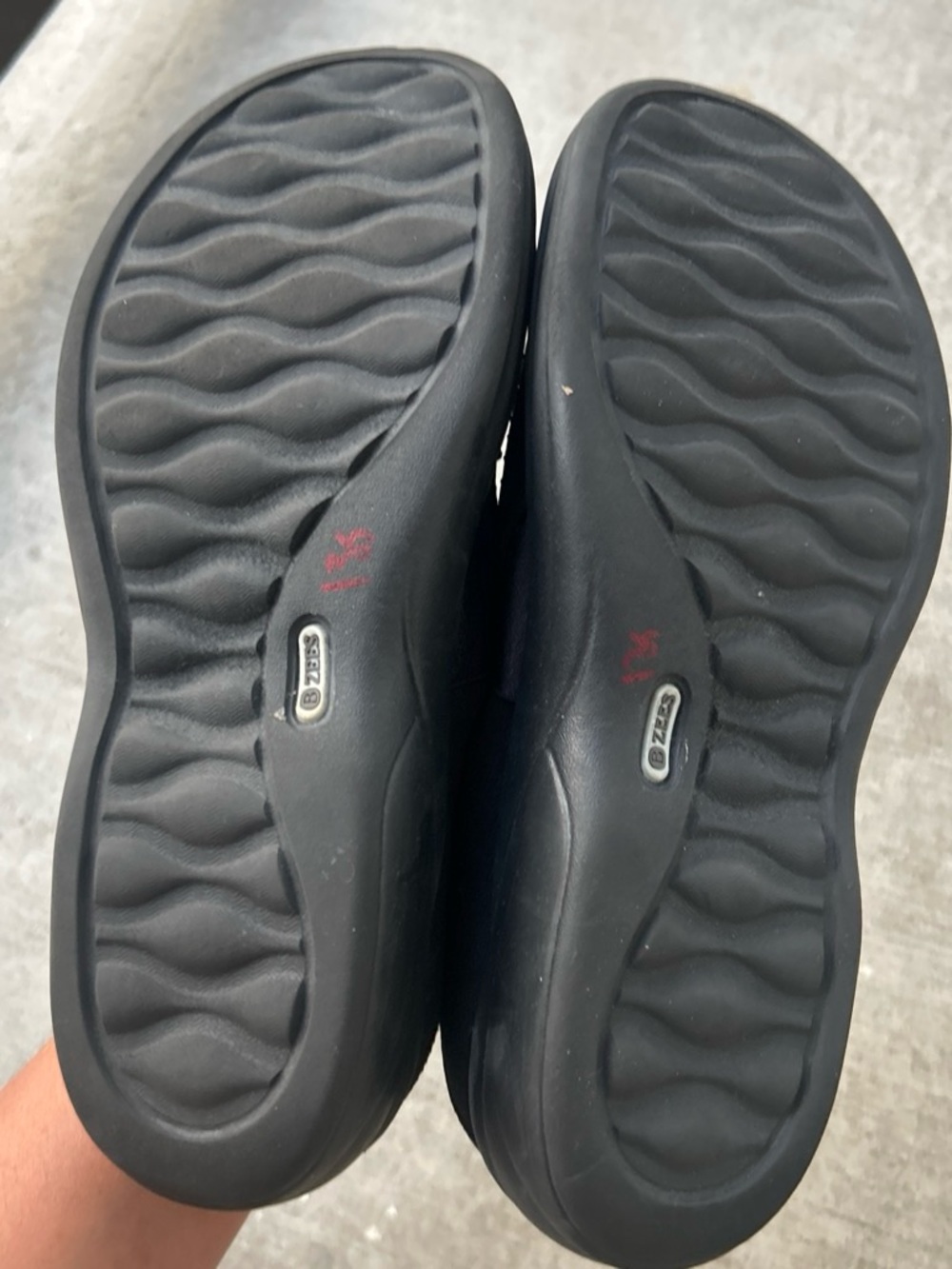 Life Stride Black Slip-On Flats with Sparkle Stud Accents - Picture 4 of 4